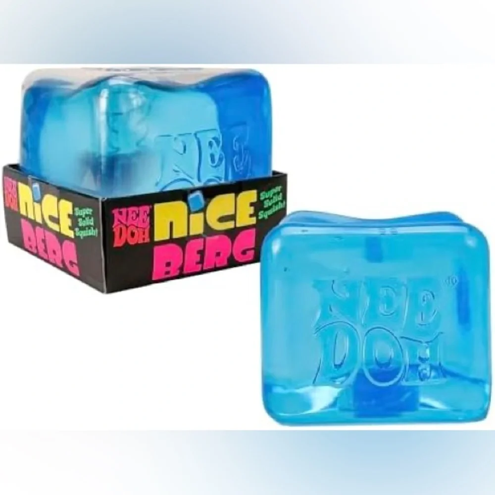 NEW Needoh HUGE Nice Berg Squishy Stress Squeeze Toy | Blue | Fast shipping! - Picture 2 of 2